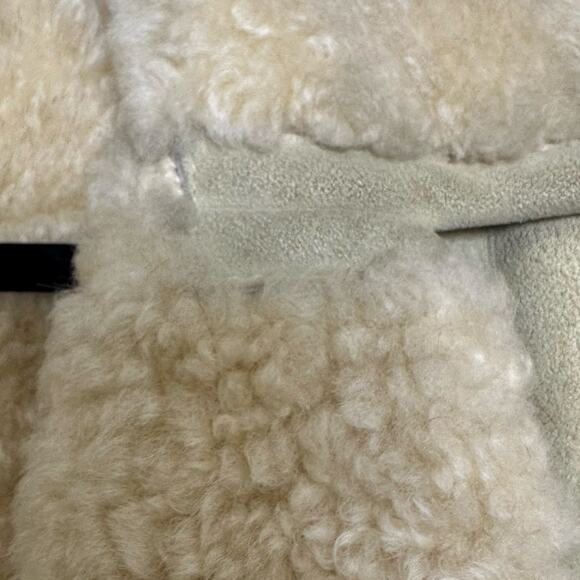 Vintage Men's Friitala Finland Genuine Suede Shearling Coat sz 54=L - Picture 10 of 16